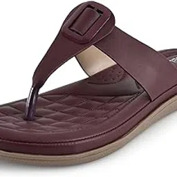 selbro Soft Cushioned Memory Foam Flat Slippers For Women | Lightweight Flats Stylish Footwear| Extra Soft Chappals For Women SLB-CHD95-picture-10