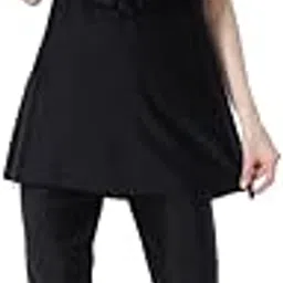 trendynest Muslim Women Swimwear Swimsuit Short Sleeve Islamic Beachwear Burkini M Black | Womens Clothing | Swimwear-picture-17