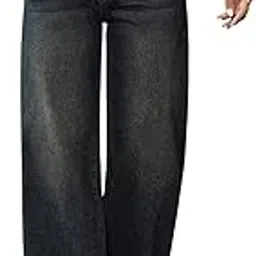 greciilooks Women's Regular Fit High Rise Jeans | Pant | Baggy High Waist | Bell Bottom-picture-14