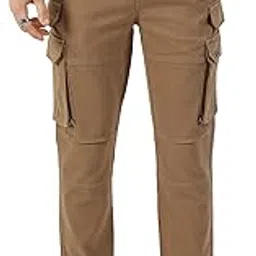 thomas scott Men's | Solid | Light Weight | Breathable Fabric | 6 Pockets | Mid Rise | Regular Fit | 100% Cotton | Elasticated with Drawstring | Cargo | Trouser | Pants-picture-13