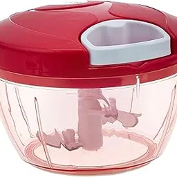 Amazon Brand - Solimo Plastic Compact Vegetable Chopper (350 ml, Magenta)-image-0
