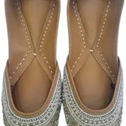 Pure Leather Hand Crafted Bellie Rajasthani Jutti, Mojari Latest Collection Comfortable Stylish Slip on Bellies & Ballerina for Women & Girls/Ethnic Footwear-picture-13