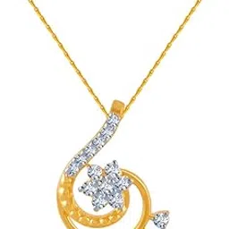 p.c. chandra jewellers Gold and Diamond Pendant for Women-picture-17
