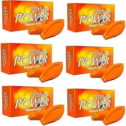Nature Power Papaya Aura Beauty Soaps - Pack of 6 (6 pieces x125 g)-picture-16