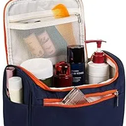 UCRAVO Cosmetic Makeup Organizer Toiletry Bag for Women & Men, Portable Travel Makeup Pouch, Travel Bag - Toiletry Bag for Men, Vanity Bag for Makeup, Makeup Box, Makeup Kit Bag (Navy Blue)-image-93