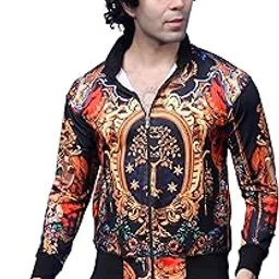 yellow tree Trendy Men Full Sleeve Polyester Printed Jacket For Men-picture-24