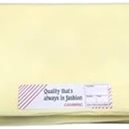 Women's Plain/Solid 100% Pure Cotton Cambric Unstitched Fabric | for Making Kurti, Palazzo, Salwar, Gown, Garment etc. | Premium Dress Material- Yellowish Cream (2.5 Meter)-picture-16