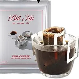 Bili Hu Coffees Hot Drip Bags, 9 Bags Make 9 Cups, Medium Roast Arabica Beans Blend, Ideal for Black Coffee or with Milk, South Indian Coffee for Home, Office & Travel Friendly (1 Sachet - 11g)-picture-10