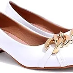carlton london Women Comfortable Block Heel Pointed Toe Slip On Fashion Shoes for Daily use, Office use, Casual use-picture-23