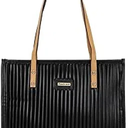 fastrack Women's Tote Bag with Stitch Detailing and Comfortable Shoulder Straps | Spacious Main Compartment with Zip Closure and Inner Slip Pockets | Trendy Women's Handbags-picture-31