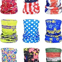luxina 6-12Pcs Balaclava for Dust Wind UV Sun Protection, Neck Gaiter Headwear, Bandana Outdoor for Women Men Face Scarf, Headwear,Face Bandana-picture-28