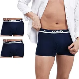 amul comfy Men's Pure Cotton Solid Trunks Innerelastic - Combo Pack-picture-29