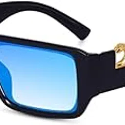 valwick Jaguar Retro Rectangle Sunglasses Men and Women Vintage Square Men Glasses Trendy Funky SunGlasses UV400-picture-56