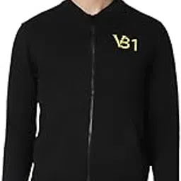 van heusen Men Black Solid Stylized Neck Sweatshirt-picture-34