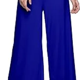omikka Women Casual Wear Malai Lycra Pant Palazzo Free Size Combo Pack of 1-2-3-4 Multi Coloured-picture-35