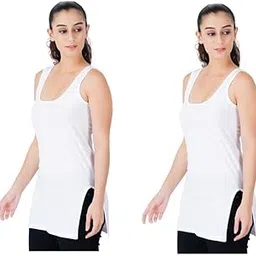 lexora Women's Premium Cotton Suit Slip/Long Camisole Combo Pack of 2-picture-29