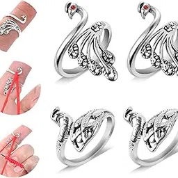 Sibba Adjustable Hook Knitting Crochet Supplies Opening Finger Thimble Yarn Holder Loop Ring Crocheting Counter Kit Stitch Markers Tags Pins Hand Weaving (4 PCS)-picture-25
