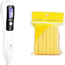 R A Products 9 Level Lcd Laser Plasma Pen Face Skin Beauty Dark Spot Mole Tattoo Removal Machine Facial Freckle Tag Wart Removal (White)-image-25