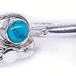 jsaj FRONT OPEN TOERING CHUTKI BICHIYA 925 STERLING SILVER IN STONE FOR GIRLS AND WOMENS IN PURE SILVER-picture-12