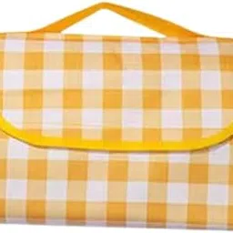 MAGICO Picnic Blanket XL Size 200x200cm, Lightweight Foldable Waterproof Sandproof Mat for Park, Beach, Camping, Hiking, Backpacking, Outdoor Travel Blanket with Carry Handle, Yellow/Grey-picture-25