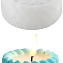 RKPM HOMES Candle Holder Vessel Resin Mold I Twine Rope Shape Silicone Concrete Epoxy Resin Deep Casting Jar Mould I for DIY Handmade Art Crafts Jewelry Storage Ring Trinket Container Box Home Décor-image-91