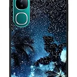 NDCOM for Vivo Y300 Back Cover | Premium Vivo Y300 Cover | Stylish Protection for Vivo Y300 5G Back Cover Stars Night Printed Metal Case-picture-26