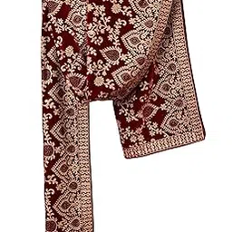 vastramay Men's Velvet Material with Thread Embroidery Dupatta-picture-17