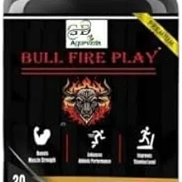GB Ayurveda Bull Fire Play Natural Energy Supplement Capsules, 30 Count-picture-52