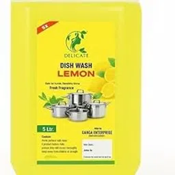DELICATE CLEAN Delicate Dish Wash Liquid Gel Lemon – 5 Liters | Fresh Fragrance | Safe for Hands, Tough on Grease | Suitable for Utensils, Stainless Steel, Crockery-image-82