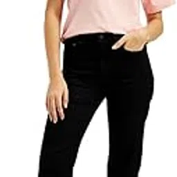 levi's Women's High Rise Straight Fit Black Jeans-picture-31