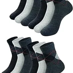 prepratan 12 Pair Men’s Ankle Lenght Socks for Men & Women, Multicolor, Pack of 12-picture-48