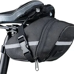Arabest Bicycle Saddle Bag - Waterproof Bike Seat Bag, Under Seat Bike Bag with Reflective Strips, Quick Release Bicycle Bag, Connectable Rear Light Bike Bag-image-12