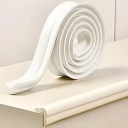 Baybee Baby Proofing Edge & Corner Guards | 6.5Ft Edge Cushion with 4 Corner Protectors | Furniture Safety Edge Guard for Kids | Non-Toxic Foam Rubber Strip for Table, Desk & Sharp Edges (White)-image-64