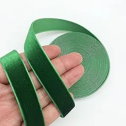5 M Green Velvet Ribbons Lace 1" for Christmas Gift Wrapping Decoration Art and Craft and Christmas Tree and Wreath Decoration-picture-10