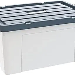GRACIOUS MART Heavy-Duty Plastic Storage Organizer Bin with Secure Lid – Airtight, Stackable Design for Clothes, Toys, Garage, Tools & Household Essentials (PACK OF 1, X-LARGE - 51 X 39 X 32.5 CM)-picture-21