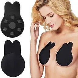 ELSTRIX Lift Ultra-Thin Sticky Petals Nipple Covers for Women Adhesive Strapless Cotton Bras Backless Silicone Pasties Multicolour-picture-29