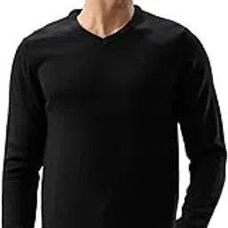 Black Solid Pattern men Winter Wear-image-54