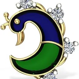 dishis 18K Yellow/Rose/White Gold Nose Pin(Screw) for Women-picture-12