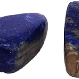 sahiba gems Natural Lapis Lazuli Tumbled Pebble Gemstone Stones for Healing Reiki & Vastu Correction (2 Pcs Pack) 42.5 GMS-picture-25