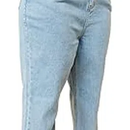 max Plus Size Women Mom Fit Solid Jeans image 1