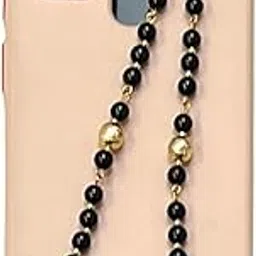Heddz Black & White - Gold Link Beaded Phone Charm For Women & Girls|Acrylic Anti-Lost Phone Charm & Lanyards For Phone,USB,Airpods, Keys|Cell Phone Accessories for Women-picture-16