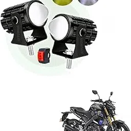 LED Fog Light | Capable for Yamaha MT 15 V2 | 2 Mode Spotlight | (Pack OF 2 with Switch).-image-9