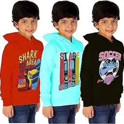Boys Printed Full Sleeve Hoody Pack of 3-picture-27
