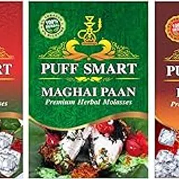 PUFF SMART Premium Herbal Flavor Icy Paan, Maghai Paan,Ice Cola Combo (100% Nicotine And Tobacco Free)-image-68