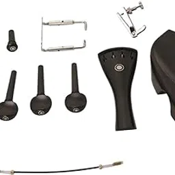 BABYCE violin accessories for beginners Violin 4/4 Accessories Ebony Pegs Chin Rest Tail Post Adjustable Tail Rope Silver Gold Chin Wire Fine-tuning-image-15