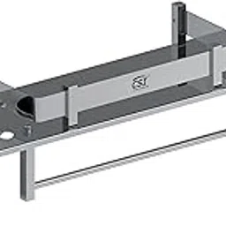 CSI INTERNATIONAL 4-in-1 Stainless Steel Bathroom Shelf Rack | Wall Mounted Towel Rod, Soap Dish, Toothbrush & Tumbler Holder | Bathroom Organizer for Home & Wash Basin (18x5 Inch) Pack of 1-picture-38