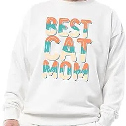 Best Cat Mom Unisex Sweatshirt, Cute Cat Lover Gift, Funny Cat Owner Shirt, Pet Parent Printed Sweatshirt, Cozy Cat Mom Apparel, Graphic Cat-image-1