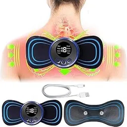Shiv Shakti Body Massager Machine for Pain Relief Wireless Massager 8 Mode & 19 Strength Level EMS Massager Mini Massager Butterfly Massager for Shoulder Legs Massage Neck Massager Back Massager-picture-36