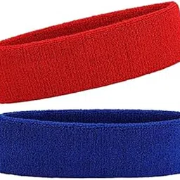 R-LON Workout Headband for Women & Men - Moisture Wicking & Non-Slip Exercise Hairband or Sports Sweatband -Ideal for All Sports Like Tennis, TT, Badminton, Running and Yoga (2 PC) A9-image-71