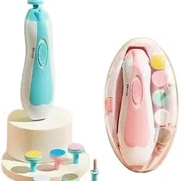 Baby Electric Nail Trimmer for Baby Nail Cutter for New Born Baby with 6 Grinding Heads Automatic Set Safe Nail Trimmer Kit for Kids Toddler Toes and FingernailsNIL Exporttanza-P4387 image 1